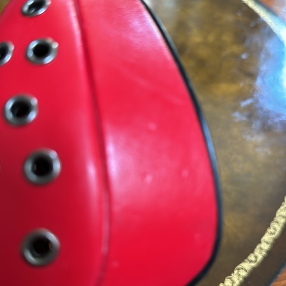 Abbey Dawn by Avril Lavigne Holly Chart Topper platform pump red US 8.5 USED - Picture 8 of 9